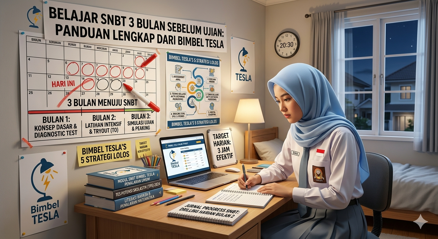 Belajar SNBT 3 Bulan Sebelum Ujian: Panduan Lengkap dari Bimbel Tesla